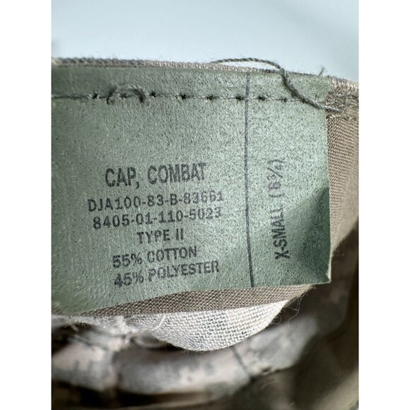 Vintage Military Digital Camo Combat Cap X-Small 6 3/4 Cotton & Polyester Unisex - Picture 7 of 16